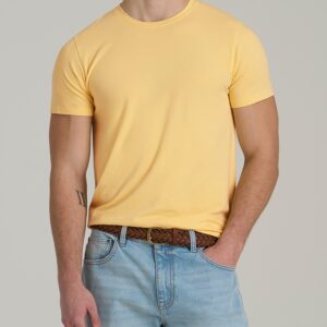 The Essential  Crewneck Tee for Tall Men in Lemon Drop