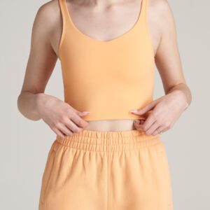 Balance Tank Top for Tall Women in Clementine