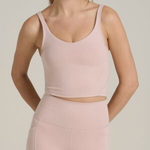 Balance Tank Top for Tall Women in Desert Rose