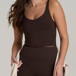Balance Tank Top for Tall Women in Espresso