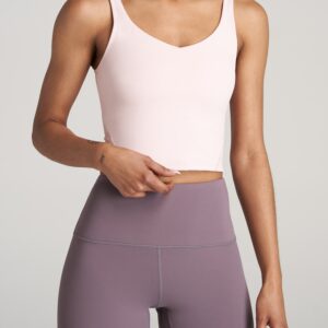 Balance Tank Top for Tall Women in Hush Pink