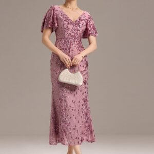 Sequin Embroidery Mermaid Formal Dress