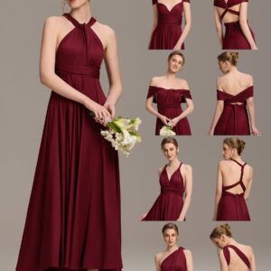 High-Stretch Soft Versatile Convertible Bridesmaid Dress