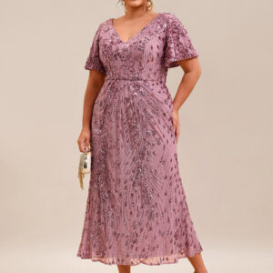 Plus Size Sequin Mermaid Formal Dress